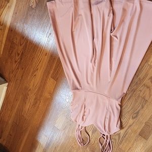 A line flare Pink summer dress